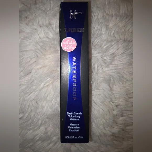 New IT Cosmetics Superhero Volumizing Waterproof Mascara in Super Black - Picture 3 of 9